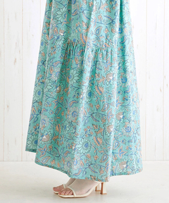 チチカカ |Shanti Shanti ブロックプリントディンティ ワンピース【WEB限定】