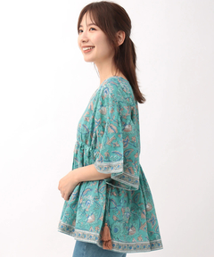 チチカカ |Shanti Shanti ブロックプリントディンティプルオーバー【WEB限定】