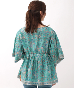 チチカカ |Shanti Shanti ブロックプリントディンティプルオーバー【WEB限定】