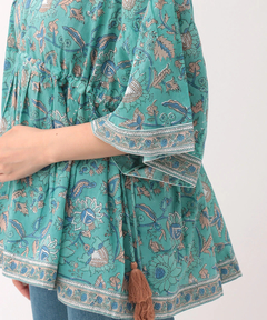 チチカカ |Shanti Shanti ブロックプリントディンティプルオーバー【WEB限定】