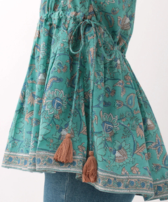 チチカカ |Shanti Shanti ブロックプリントディンティプルオーバー【WEB限定】