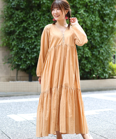 チチカカ |Shanti Shanti 草木染ワンピース【WEB限定】