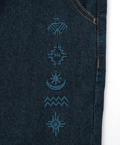チチカカ |ツイル＆デニム刺繍サーカスパンツ