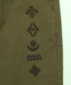 チチカカ |ツイル＆デニム刺繍サーカスパンツ