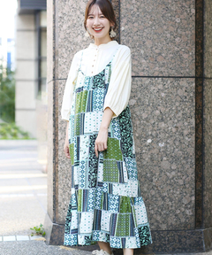 チチカカ |パッチワークプリントワンピース
