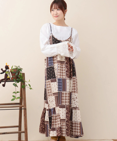 チチカカ |パッチワークプリントワンピース