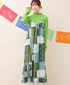 チチカカ |パッチワークプリントワンピース