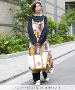 チチカカ |パッチワークプリントワンピース