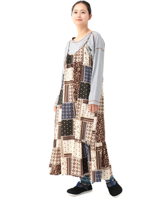 チチカカ |パッチワークプリントワンピース