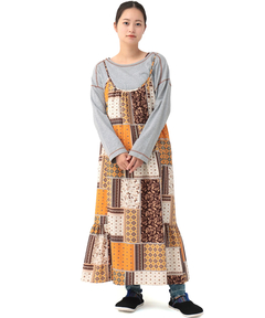 チチカカ |パッチワークプリントワンピース