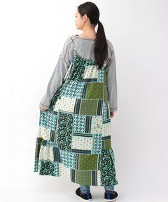 チチカカ |パッチワークプリントワンピース