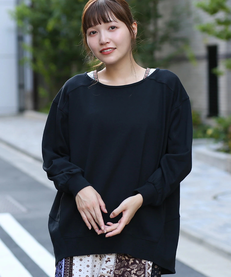 チチカカ |裏毛肩チロリープルオーバー