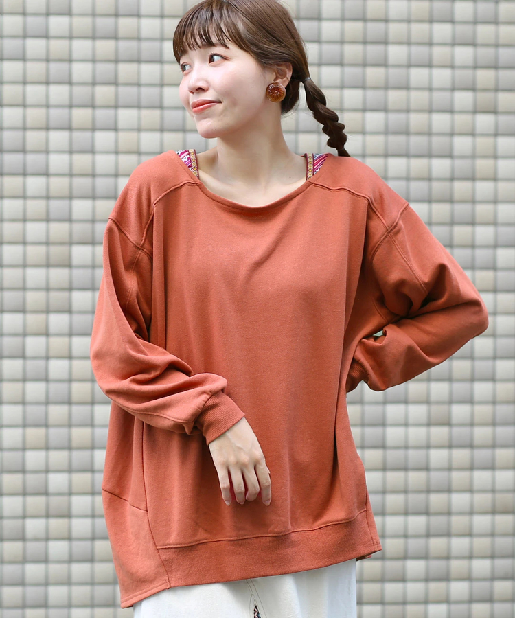 チチカカ |裏毛肩チロリープルオーバー