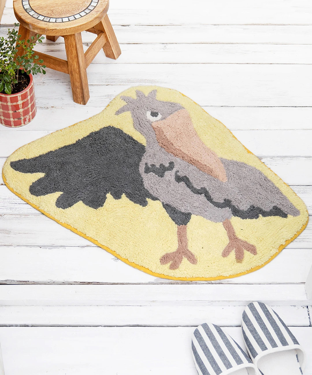 ハシビロコウ フロアマット【WEB限定】 / ラグ・フロアマット