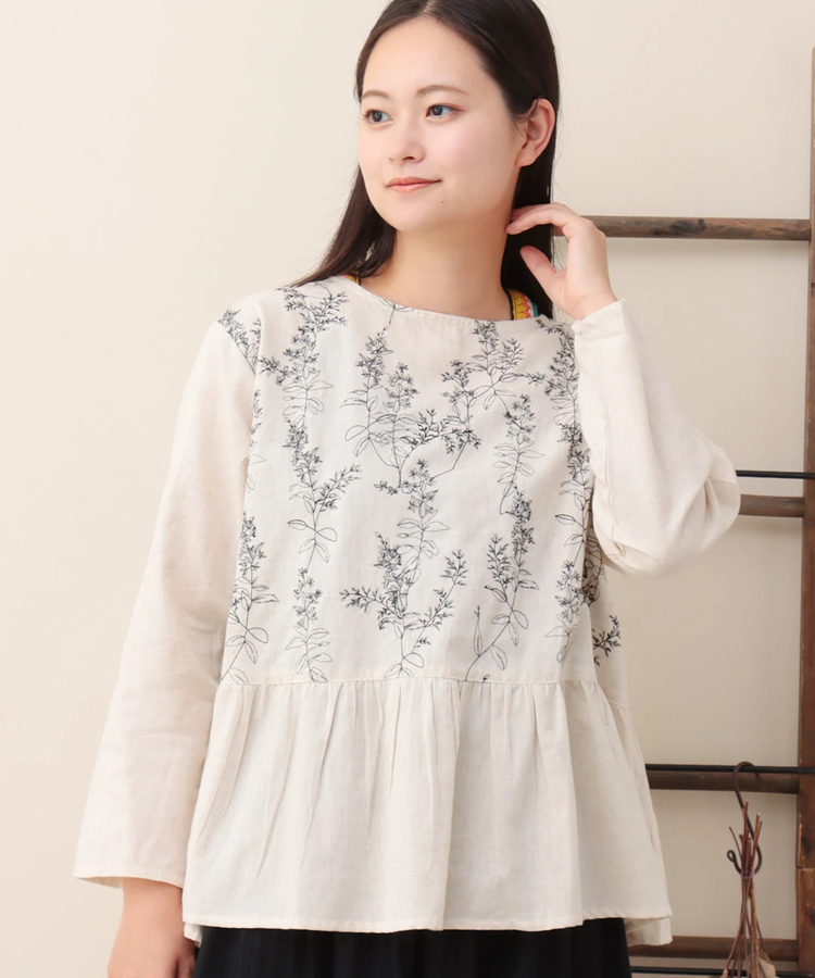 チチカカ |PORINA リーブス刺繍プルオーバー【WEB限定】