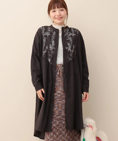 チチカカ |PORINA リーブス刺繍シャツワンピース【WEB限定】