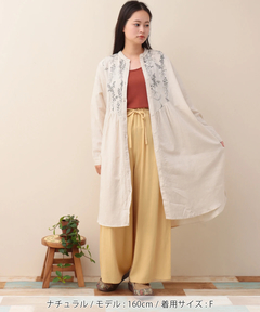 チチカカ |PORINA リーブス刺繍シャツワンピース【WEB限定】