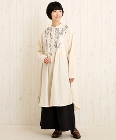 チチカカ |PORINA リーブス刺繍シャツワンピース【WEB限定】