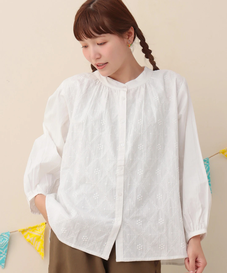 チチカカ |PORINA ダイヤモンド刺繍ブラウス【WEB限定】