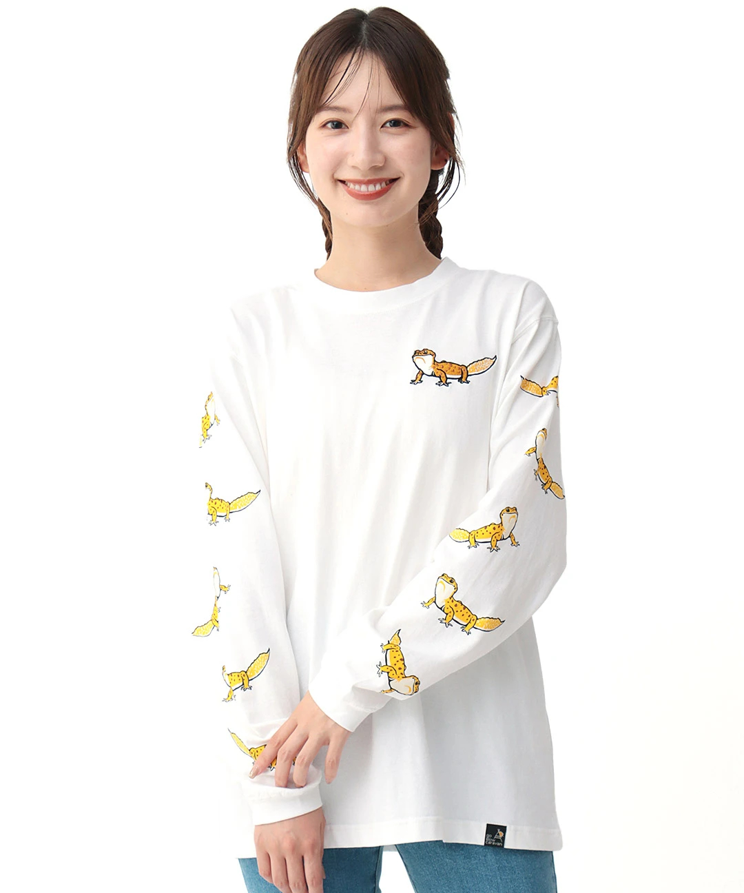 go slow caravan USAコットン レオパードゲッコーTシャツ【WEB限定