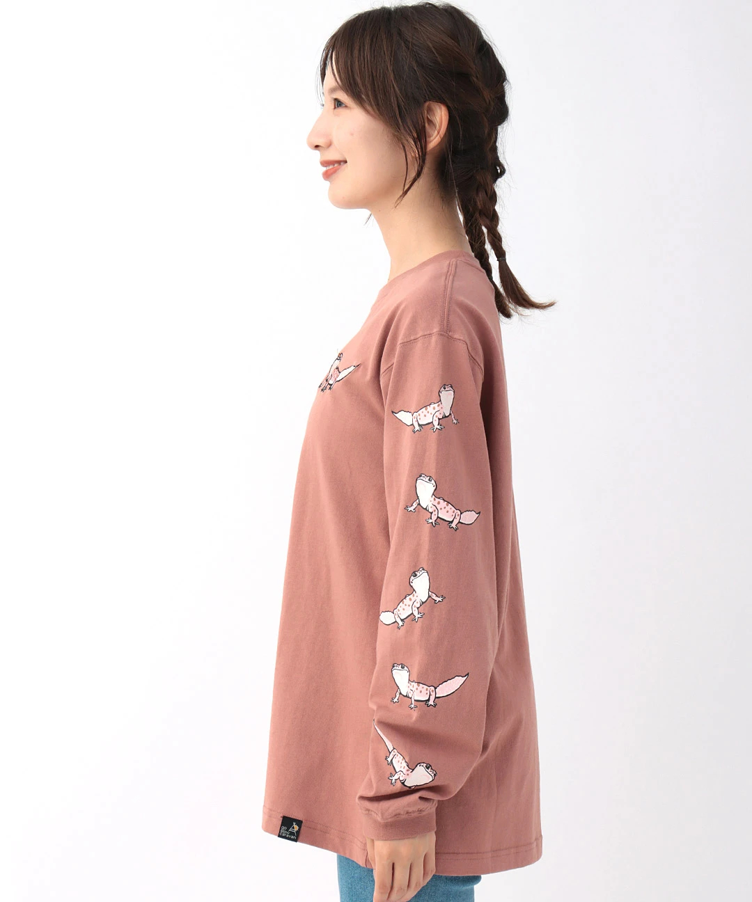 go slow caravan USAコットン レオパードゲッコーTシャツ【WEB限定