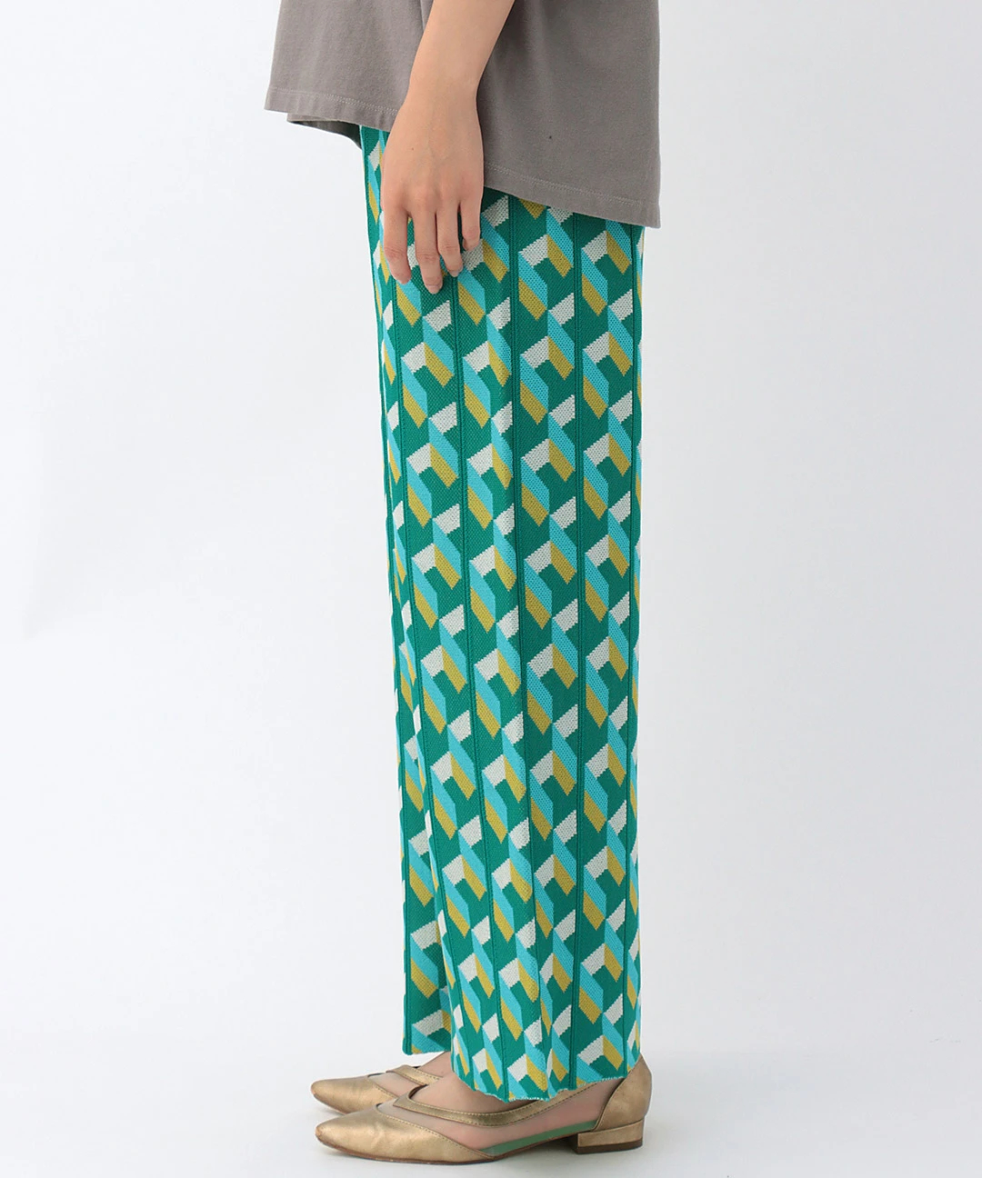 juemi ニットパンツ　カーキ de-2138435467-khaki-1.jpg?v=