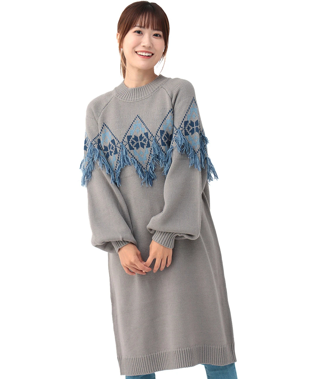 ナバホフリンジニットワンピース 【3月2日(月)15時までの限定価格