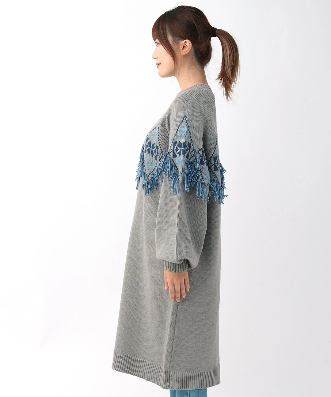 ナバホフリンジニットワンピース / ワンピース | エスニック