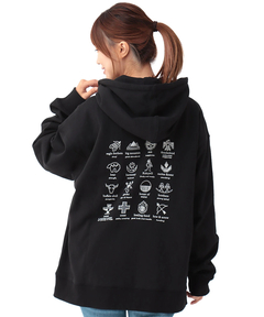 チチカカ |バックプリント裏毛ジップパーカー