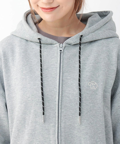 チチカカ |バックプリント裏毛ジップパーカー