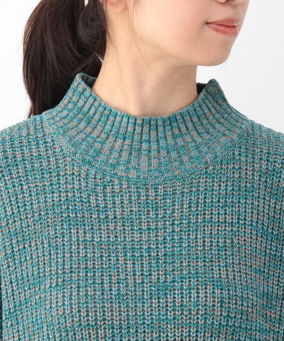 ウォッシャブルカラーミックスニットワンピース / ワンピース