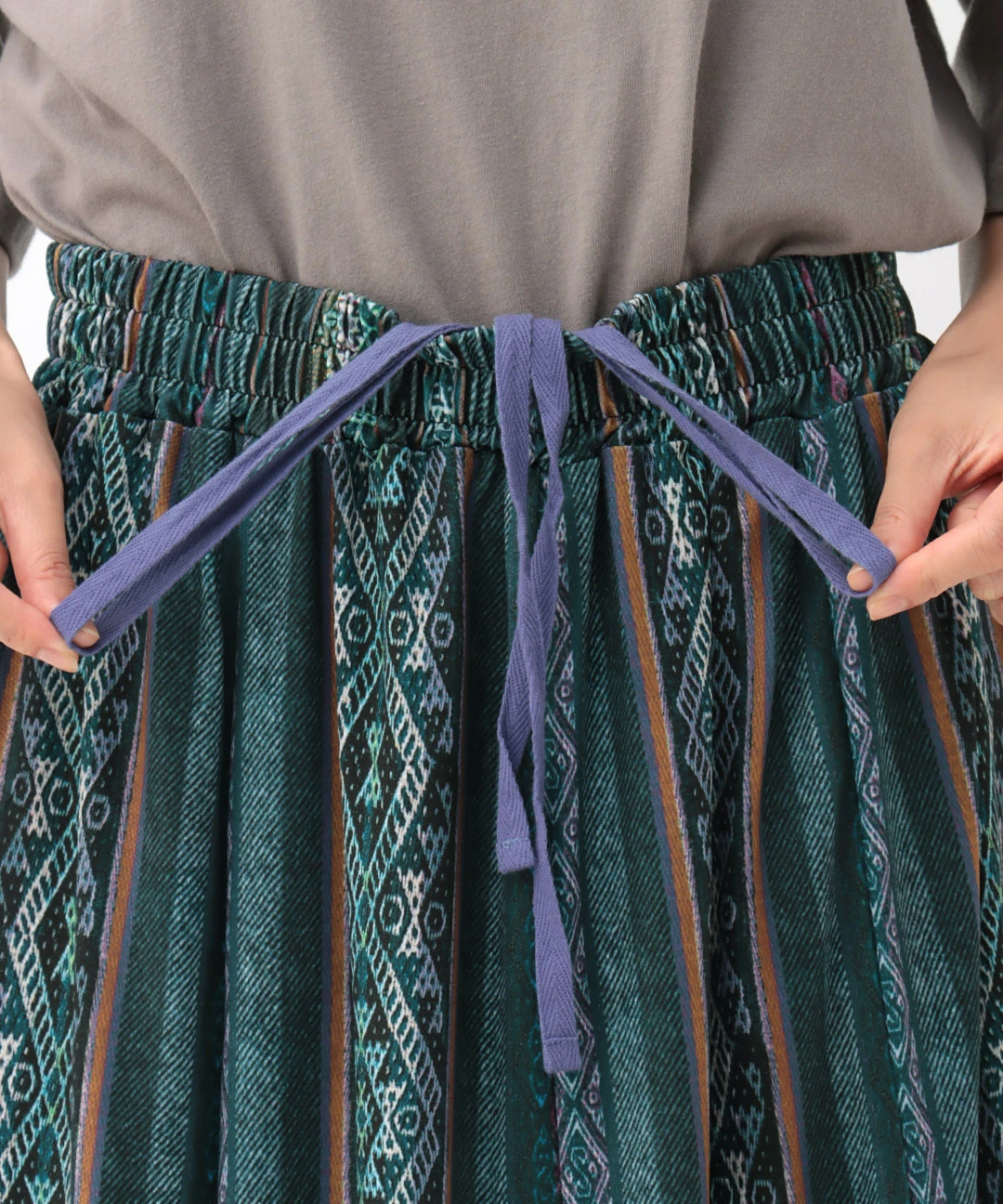 ファブリックプリントスカート / スカート | エスニックファッション
