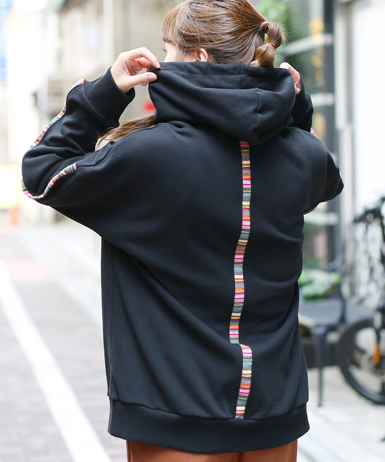 チチカカ |ジャカードスウェットプルパーカー