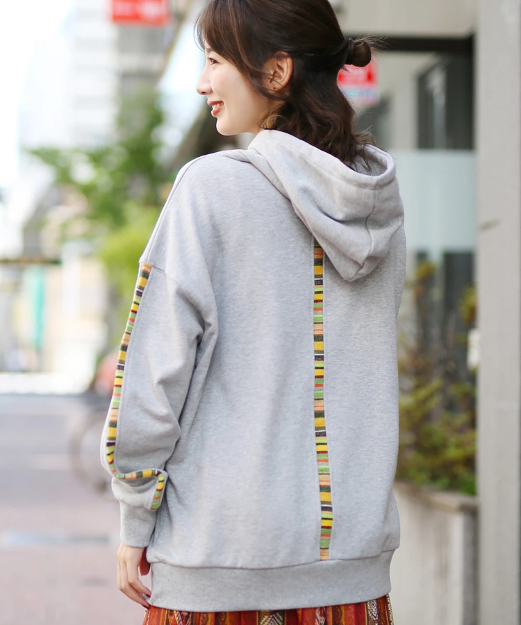 チチカカ |ジャカードスウェットプルパーカー