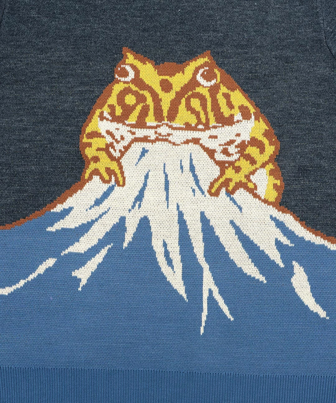 go slow caravan ツノガエル富士山ジャカードセーター【WEB限定