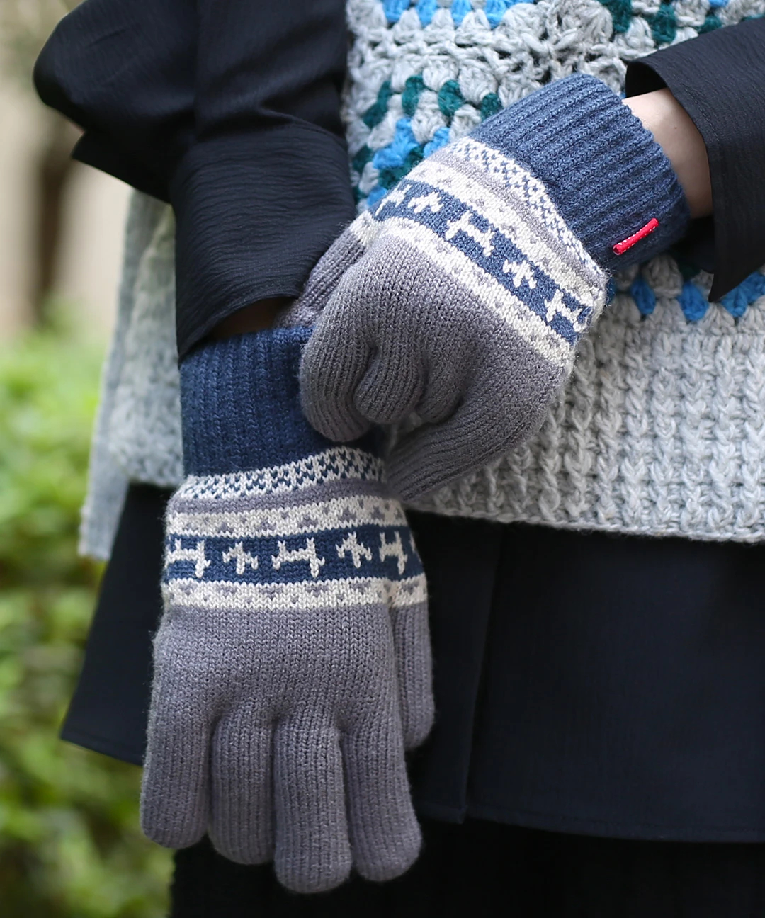 アニマルボーダー手袋 / 手袋・アームカバー | エスニックファッション