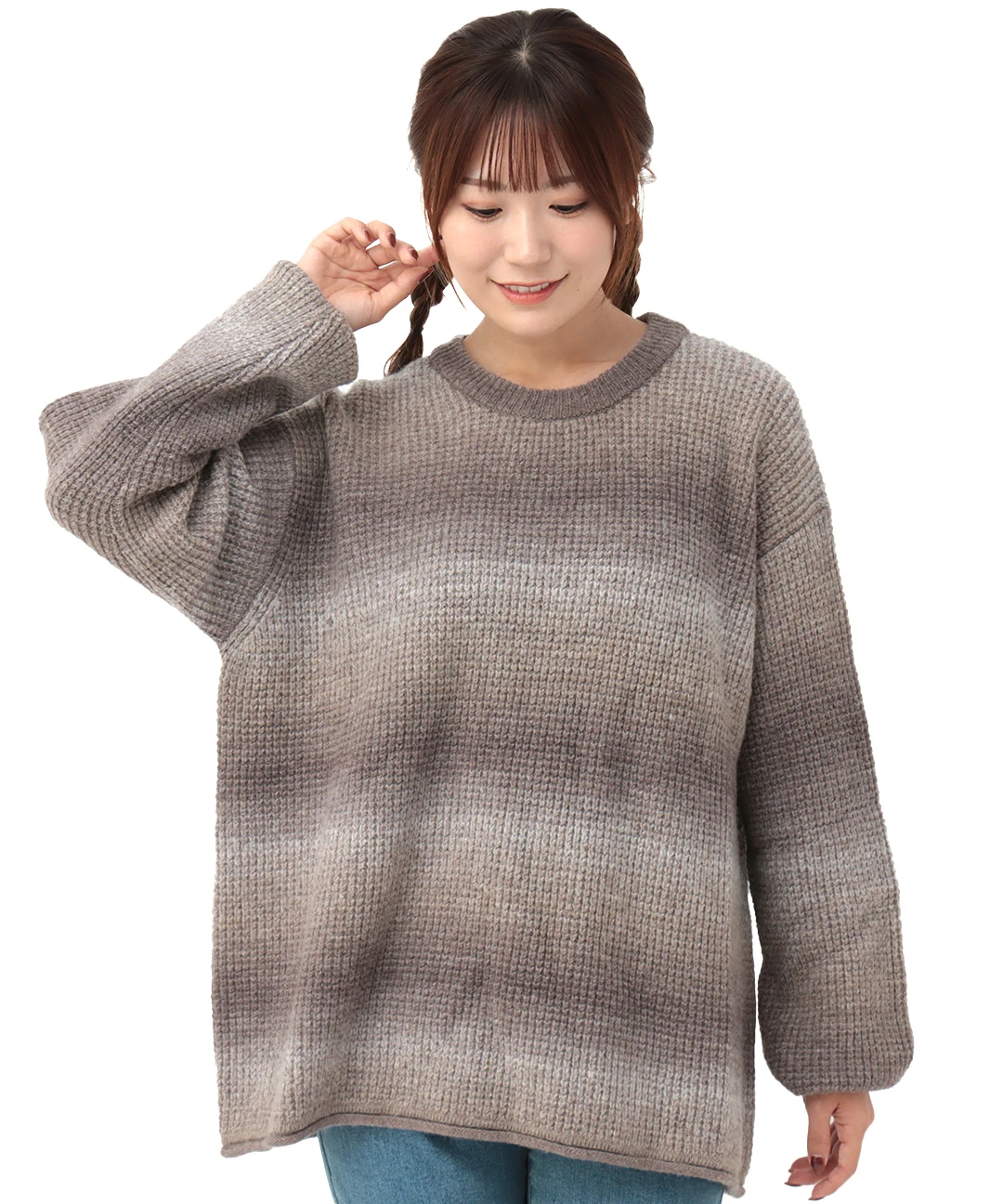 ウォッシャブル グラデーションニットプルオーバー / ニット・セーター