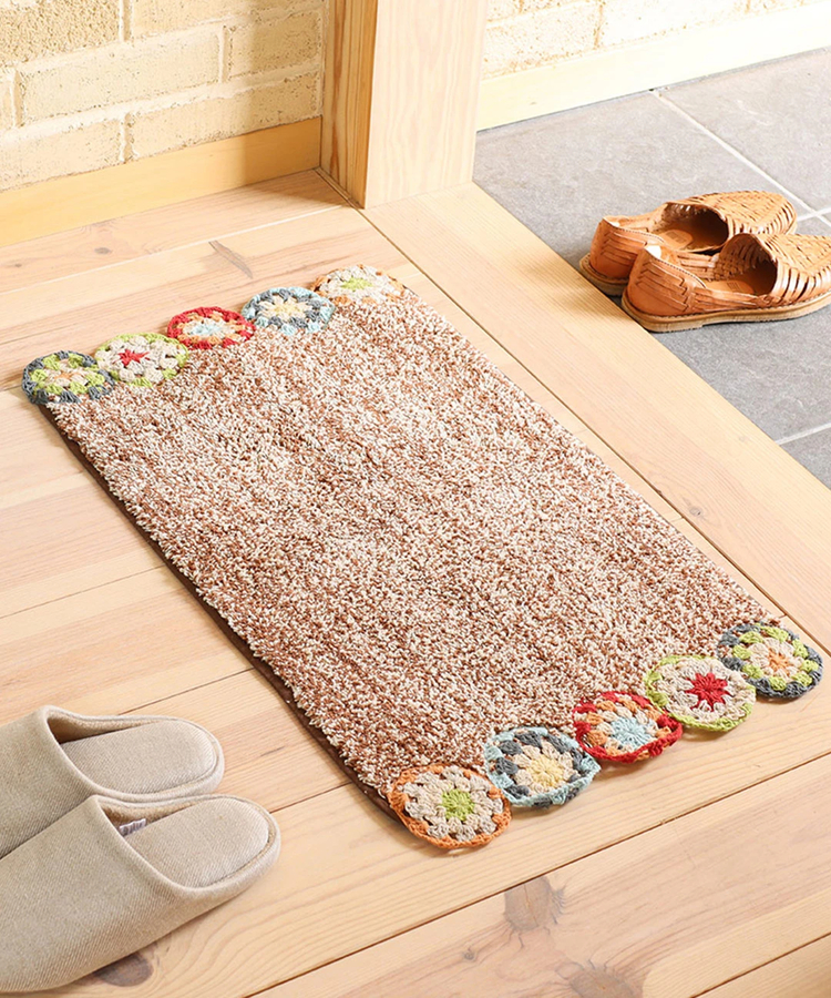 チチカカ |メロークロシェット編マットS【WEB限定】