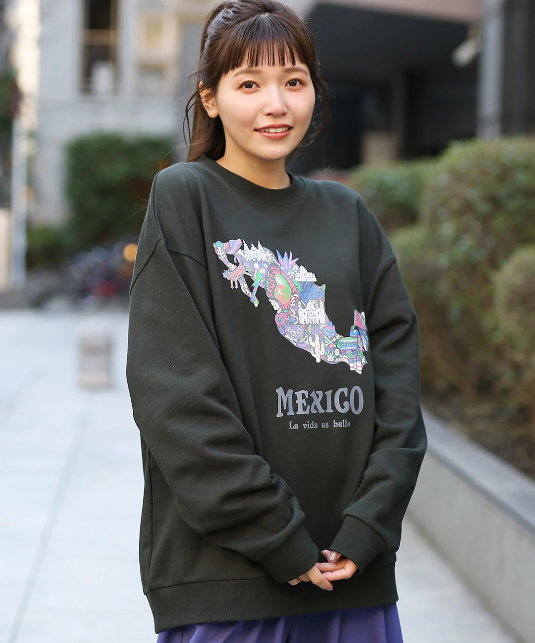 トレーナー スウェット MEXICANO / スウェット プルオーバー レディース メキシコマッププルオーバー / スウェット・パーカー