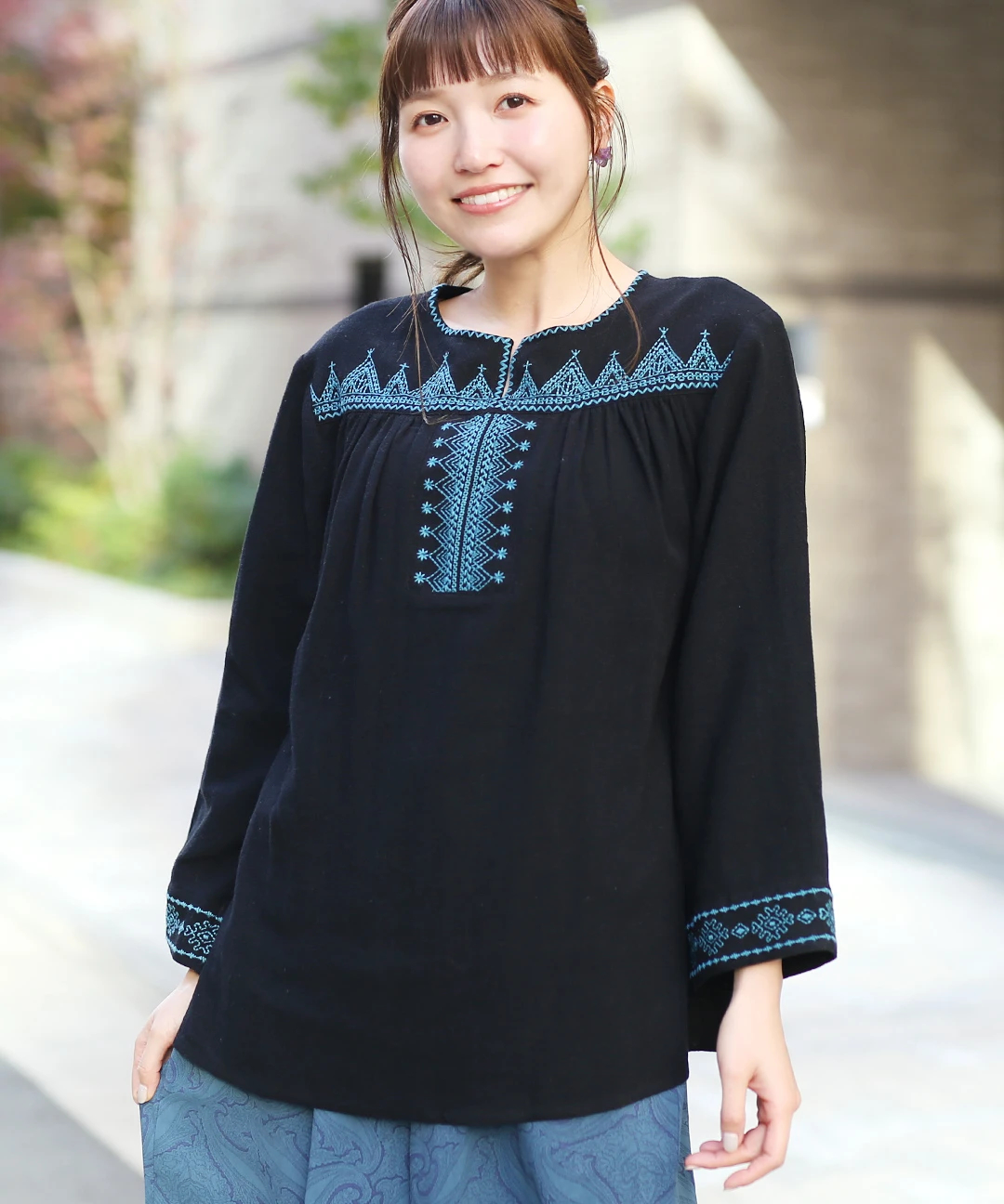 ティピ刺繍ブラウス / シャツ・ブラウス | エスニックファッション