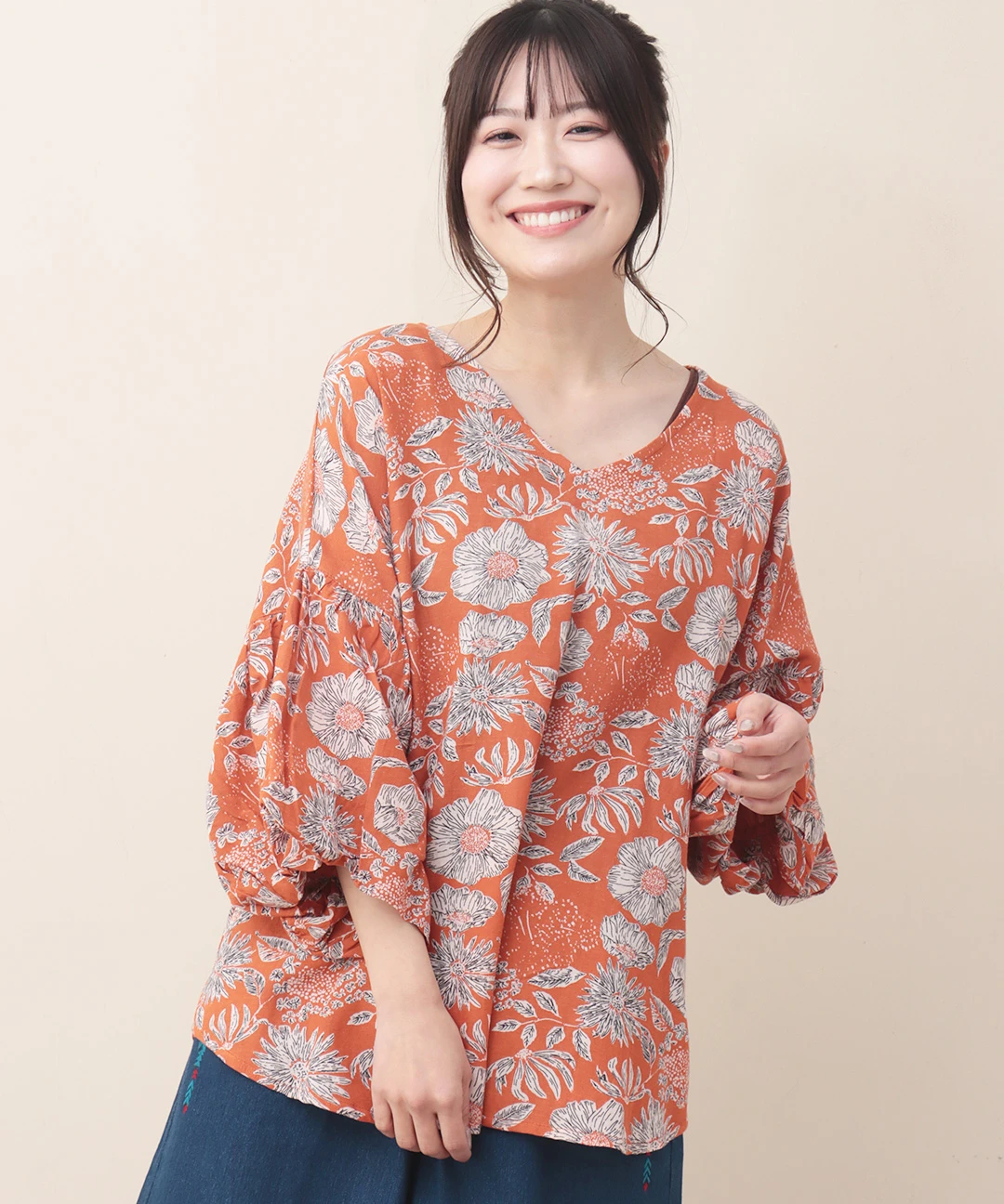 Shanti Shanti ガーデン花柄プルオーバー【WEB限定】 / シャツ