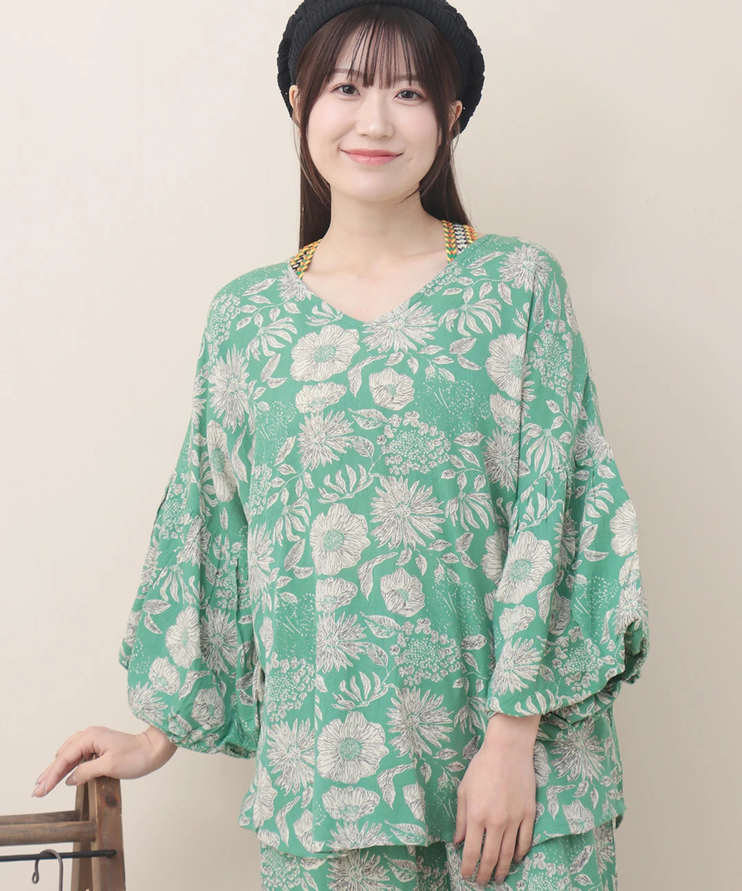 Shanti Shanti ガーデン花柄プルオーバー【WEB限定】 / シャツ