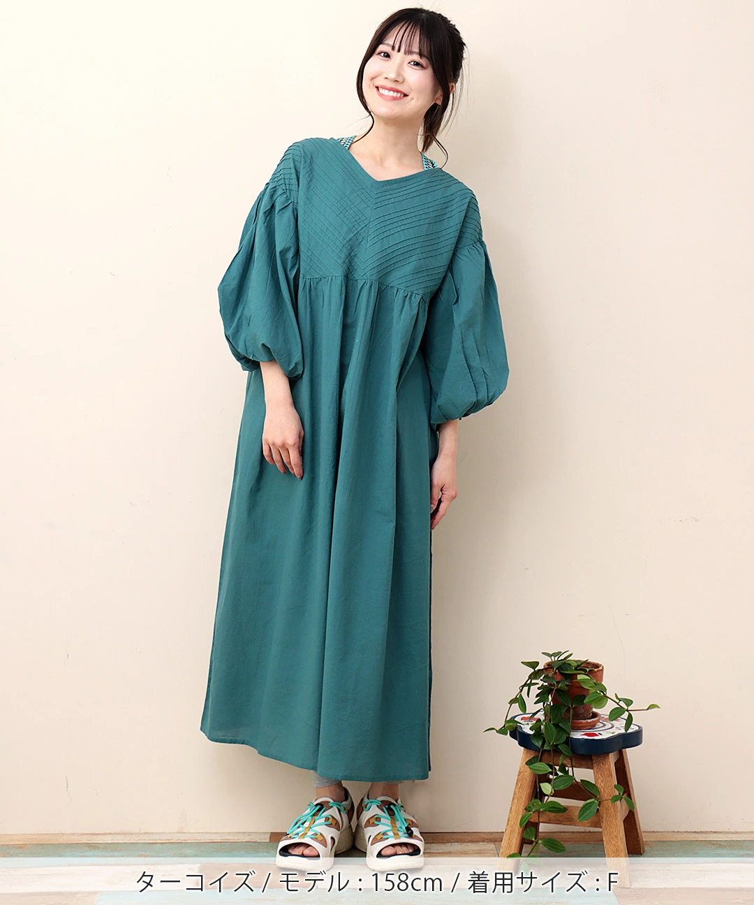 PORINA コットンピンタックワンピース【WEB限定】 / ワンピース 