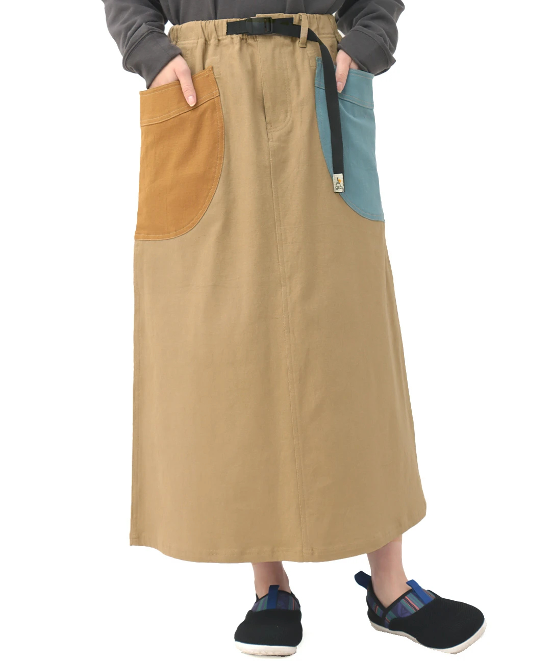 go slow caravan ストレッチキャンバスクレイジー脇ポケスカート【WEB