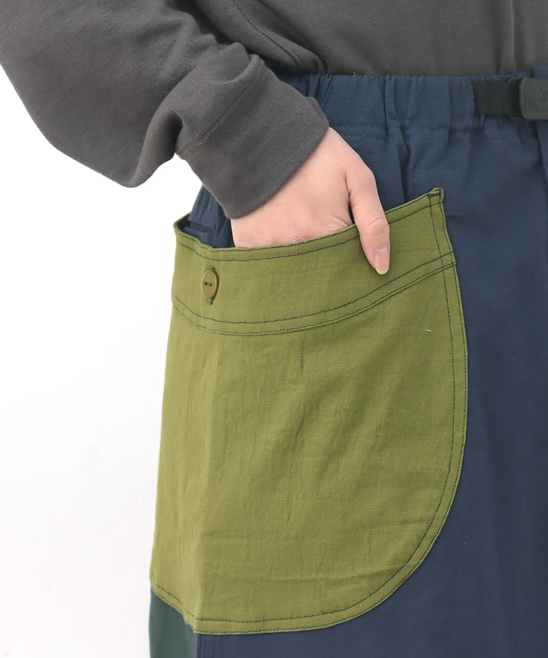 go slow caravan ストレッチキャンバスクレイジー脇ポケスカート【WEB