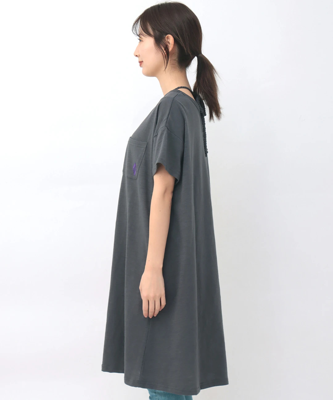 スラブ天竺Tシャツワンピース【5月12日(月)15時までの限定価格 スラブ天竺Tシャツワンピース【5月12日(月)15時までの限定価格