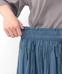 チチカカ |フラワー刺繍スカート(大きいサイズ)