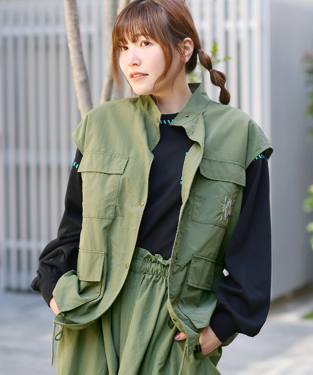 ナイロンワークベスト / カーディガン・羽織り | エスニック