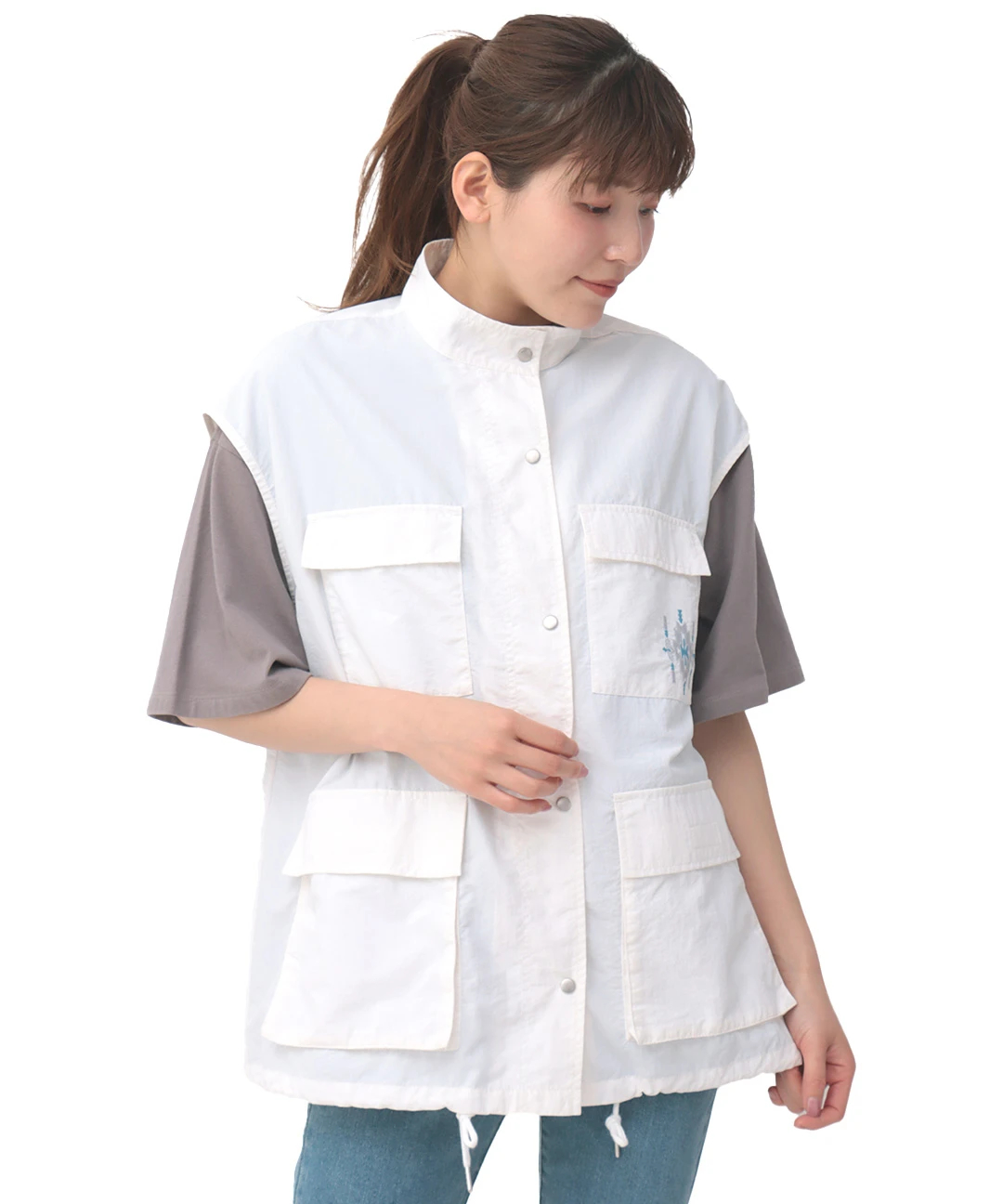 ナイロンワークベスト / カーディガン・羽織り | エスニック