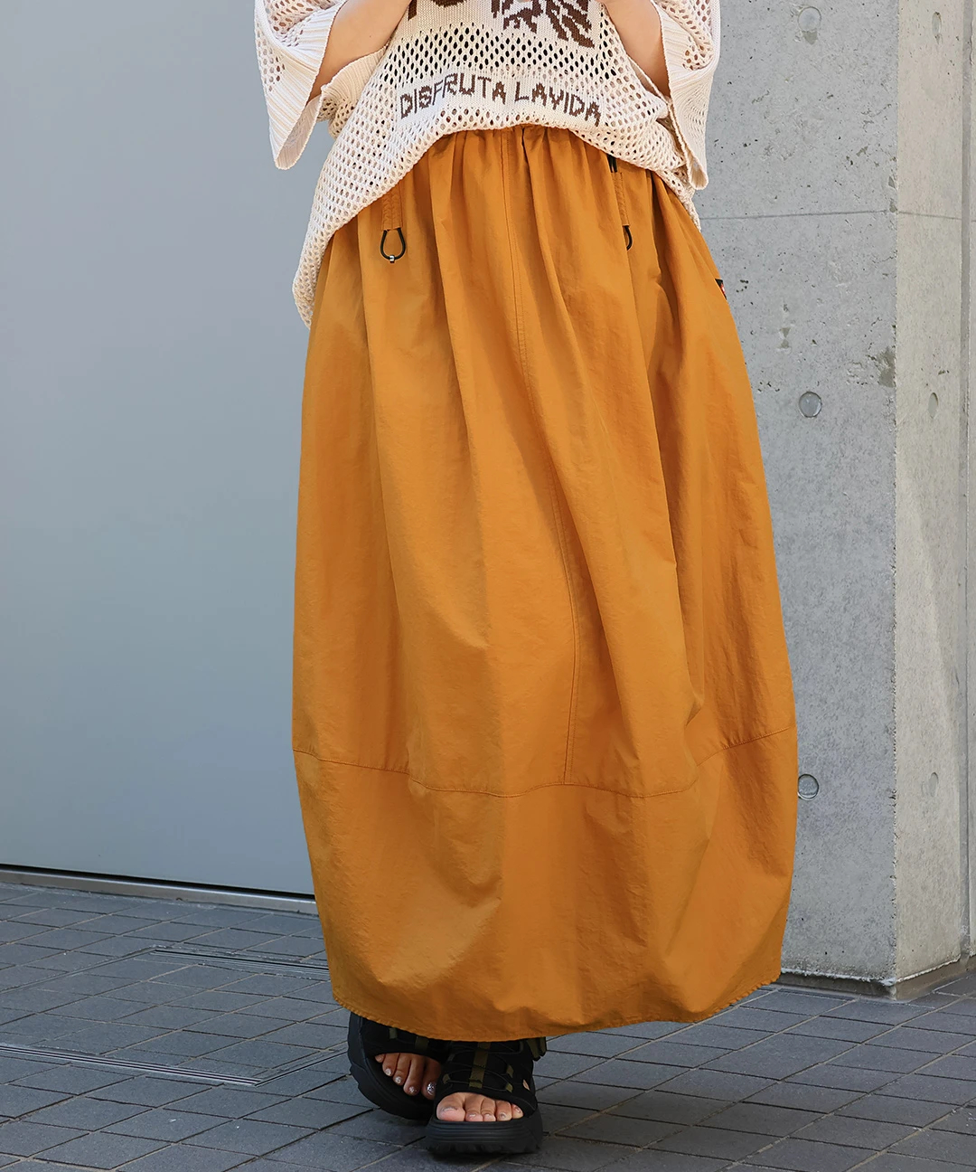 ナイロンバルーンスカート(大きいサイズ) 【3月2日(月)15時までの限定